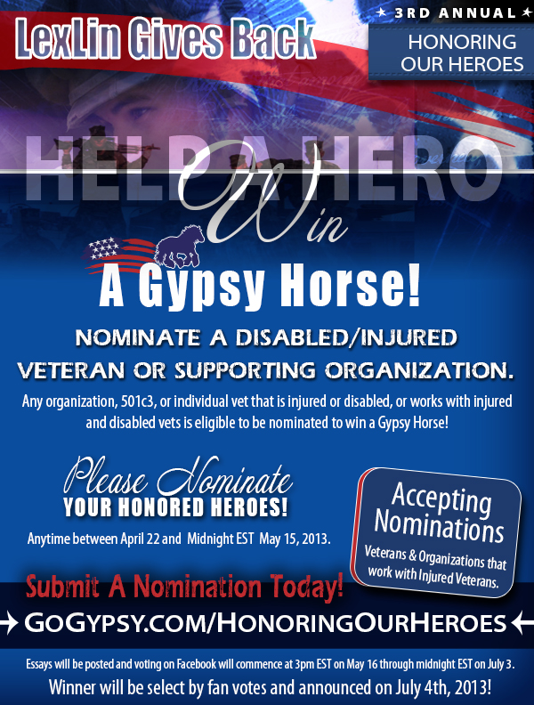 Help a Hero Win a Horse 2013
